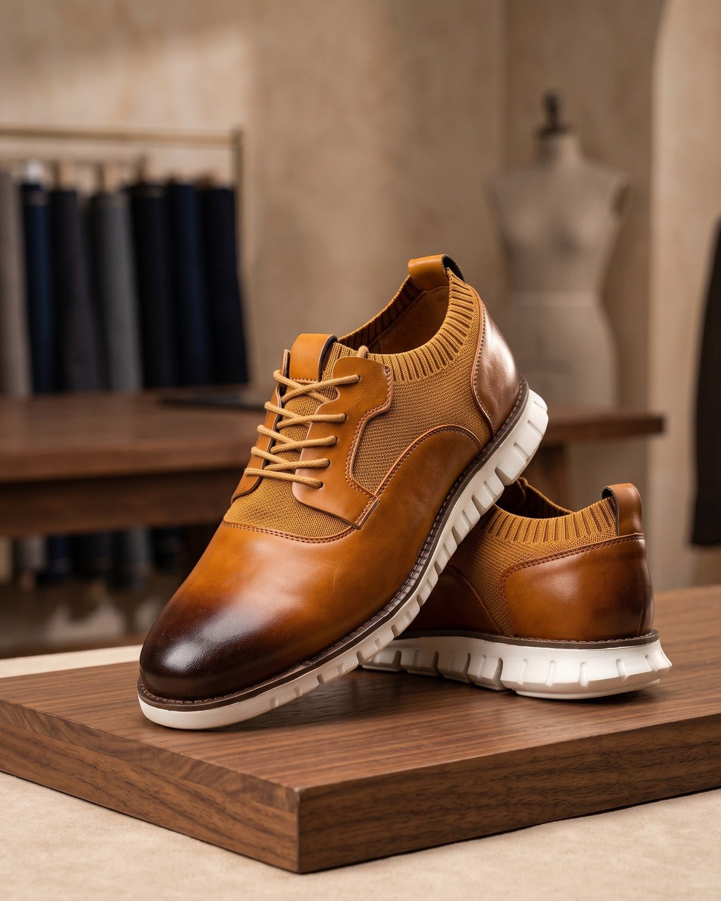 Emilio Faux Leather Hybrid Sneaker